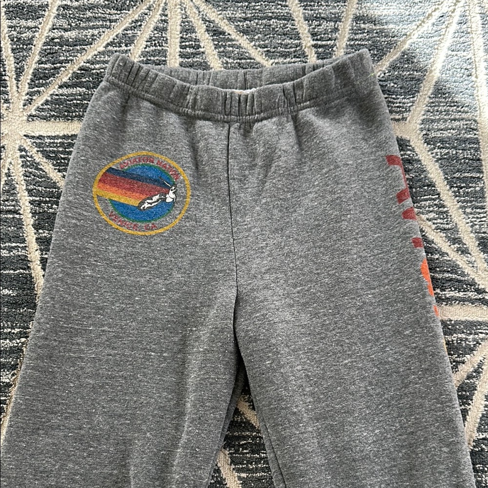 Aviator Nation Kids Sweatpants with Rainbow Patch size 14